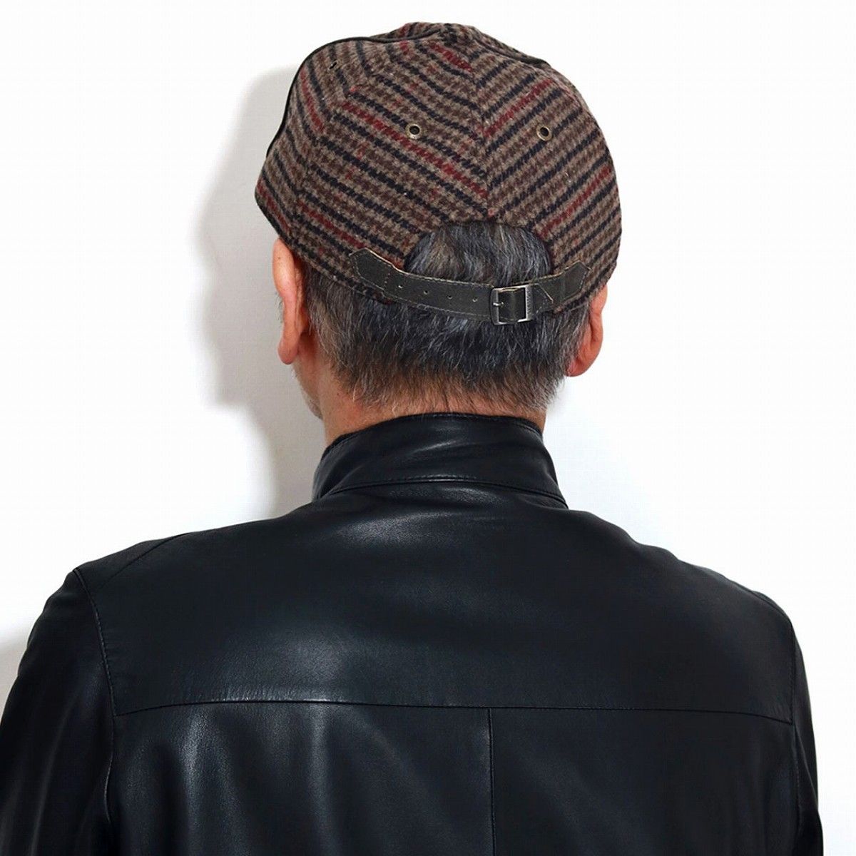 STETSON (ステットソン)キャップ 秋冬 ハウンドトゥース ウールブレンド ブランド メンズ SALVAGE アメリカ 茶色 ブラウン タン 【MB】