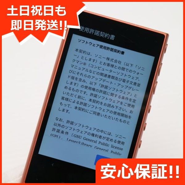 SONY ウォークマン Aシリーズ NW-A105 オレンジ 純正ケース付き