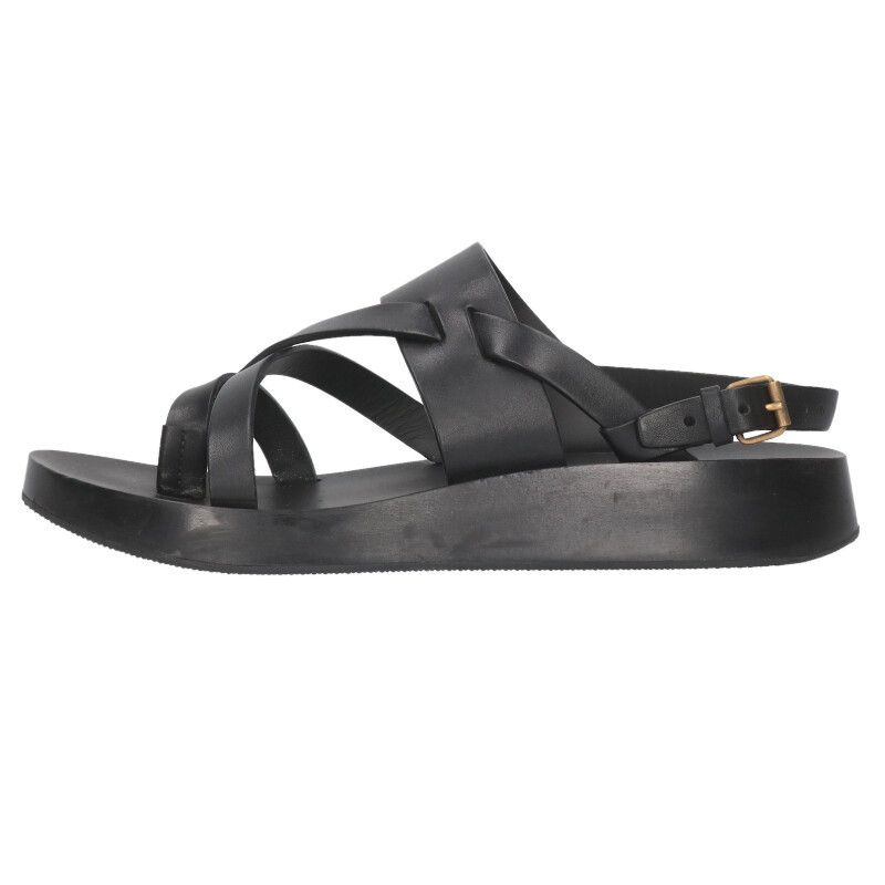  サンローランパリ 649005 レザーサンダル メンズ 42 サンダル 靴