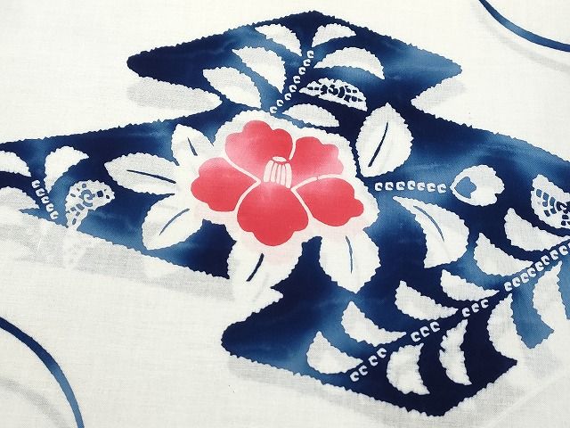 平和屋本店□浴衣反物 まとめて 45点 鳥 折り鶴 花柄 綿絽 HIROKO  