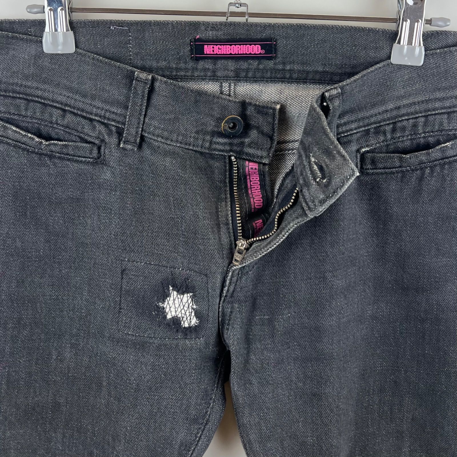 NEIBORHOOD 00s 2002 archive SAVAGE H2 NARROW denim pants XS