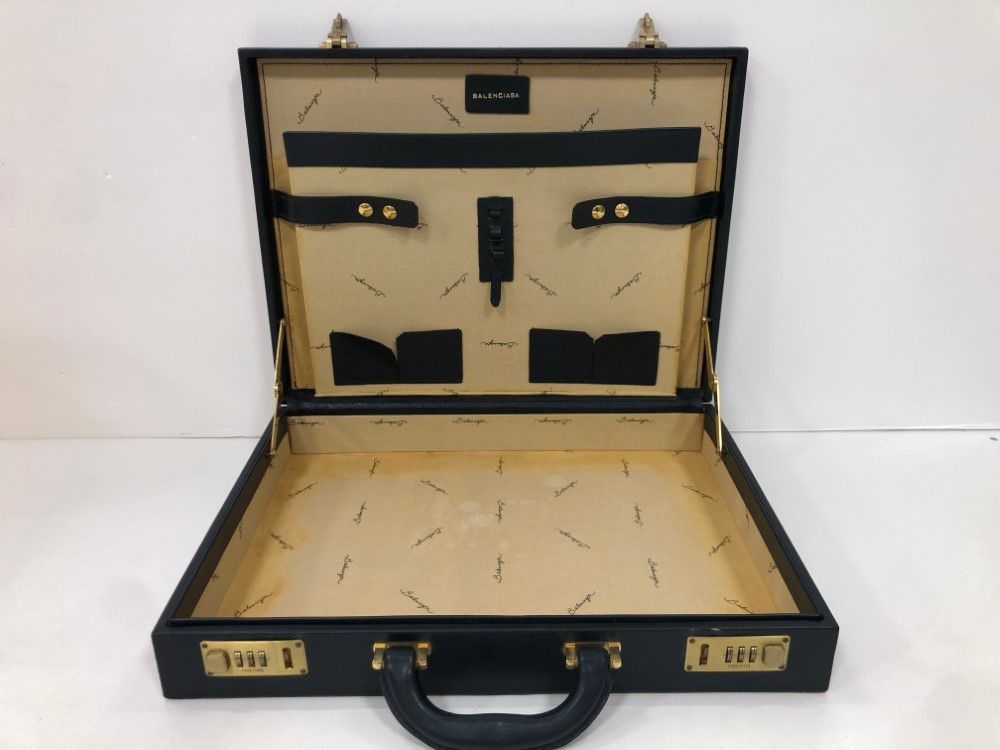 【美品】バレンシアガ ビジネスバック レザー BB ロゴ ダイヤルロック 茶色 802500037904000-11_5be809d8-