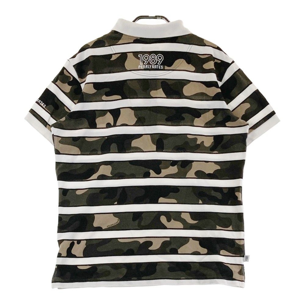 PEARLY GATES 迷彩柄 ゴルフシャツ サイズ5 PEARLY GATES パーリーゲイツ カモフラ柄 ポロシャツ メンズ