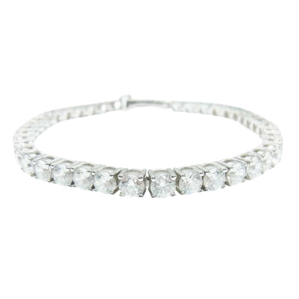 AVALANCHE S925 テニスブレスレット (ピンク) シルバー テニスブレスレット 幅3.5mm 16cm-18cm AHBL-D042-3MM-PK