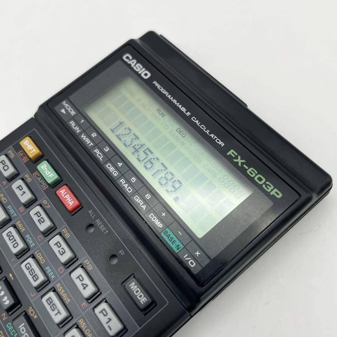 動作OK】CASIO FX-603P プログラム関数電卓 箱・取説
