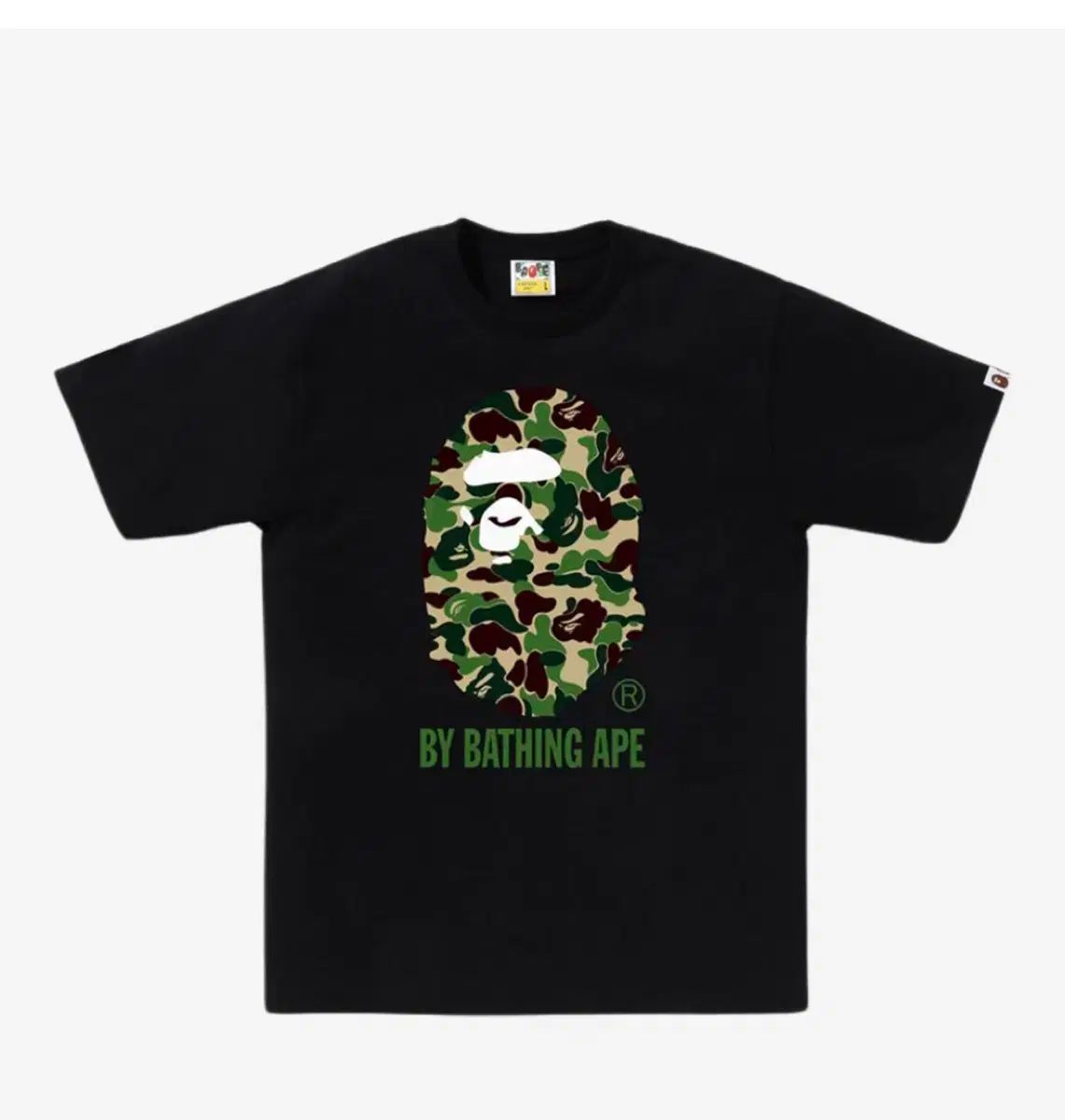XL A BATHING APE アベイシングエイプ ABC カモフラ 半袖 Tシャツ 緑