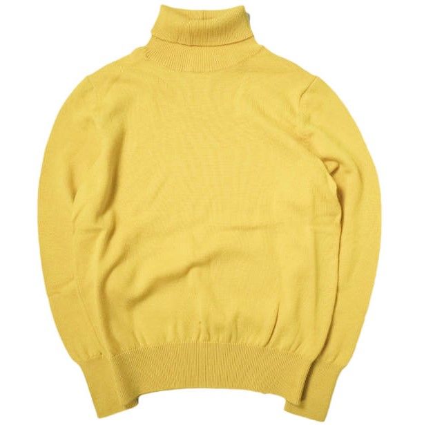 The FRANKLIN TAILORED フランクリンテーラード 日本製 Cashwool Turtleneck Knit  キャッシュウールタートルネックニット 90AN3 4 YELLOW セーター プルオーバー トップス g8664