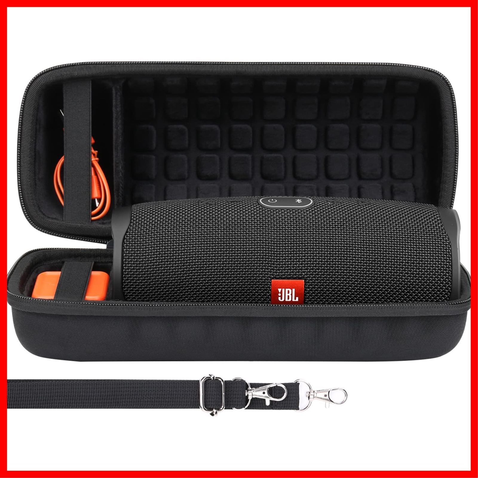 【特売】co2crea JBL Charge4/Charge5 用 防水Bluetoothスピーカー収納ケース (ケースのみ)ーブラック
