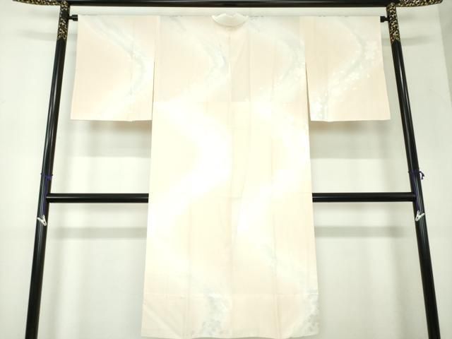 平和屋着物●上質な長襦袢 無双仕立て 流水桜地紋 暈し染め 正絹 DAAX4124ps