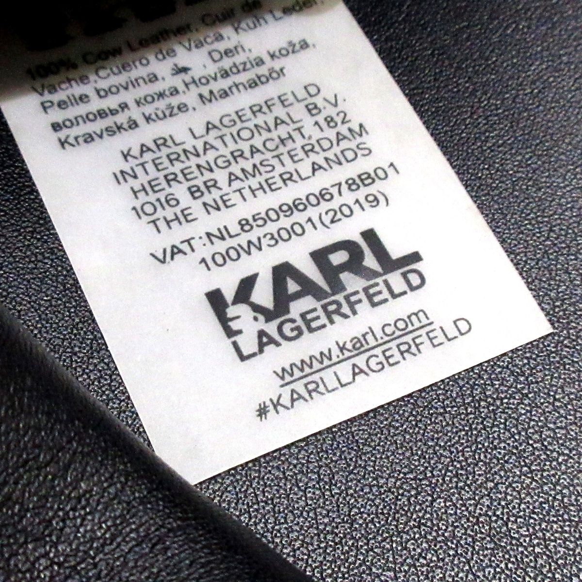 KARL LAGERFELD(カールラガーフェルド) トートバッグ - 黒 レザー