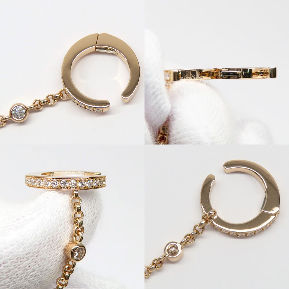 名古屋】エルメス シングルピアス シェーヌダンクル カオス 750PG