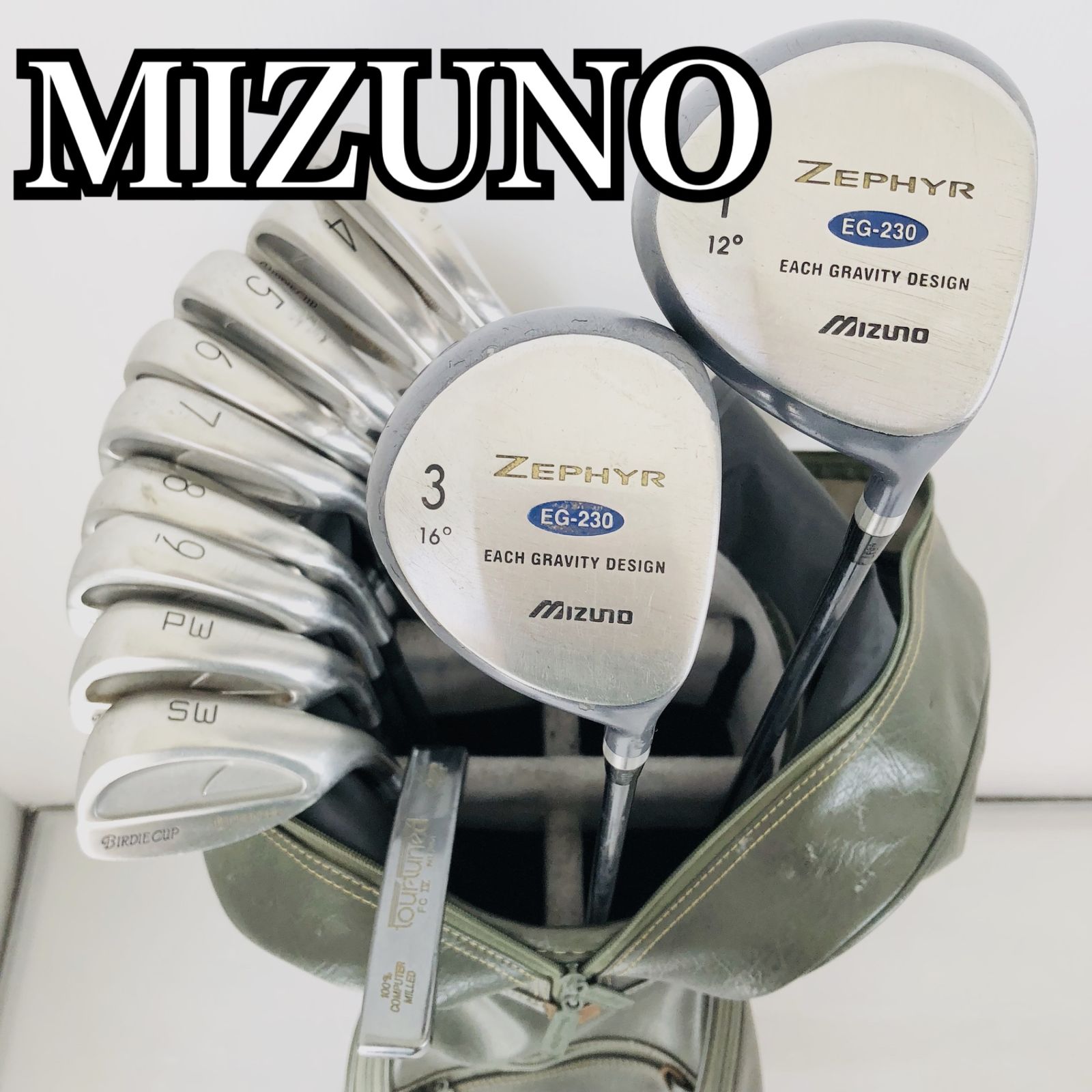 MIZUNO ミズノ Maruman マルマン メンズ ゴルフ クラブ セット 入門 バッグ付き フルセット 右利き パター付 Y-90