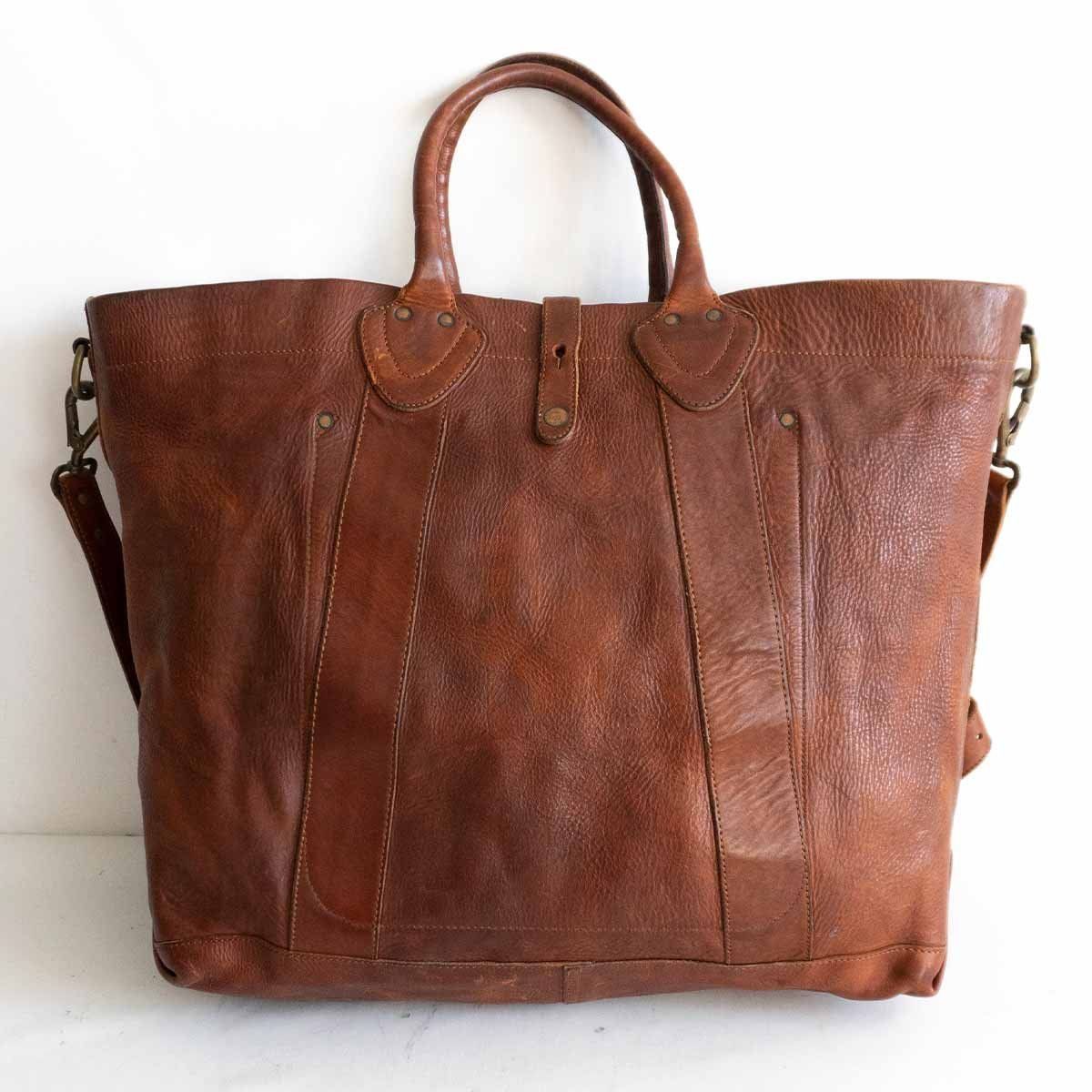 希少イタリア製】RRL 【2WAY レザートートバッグ】 ラルフ