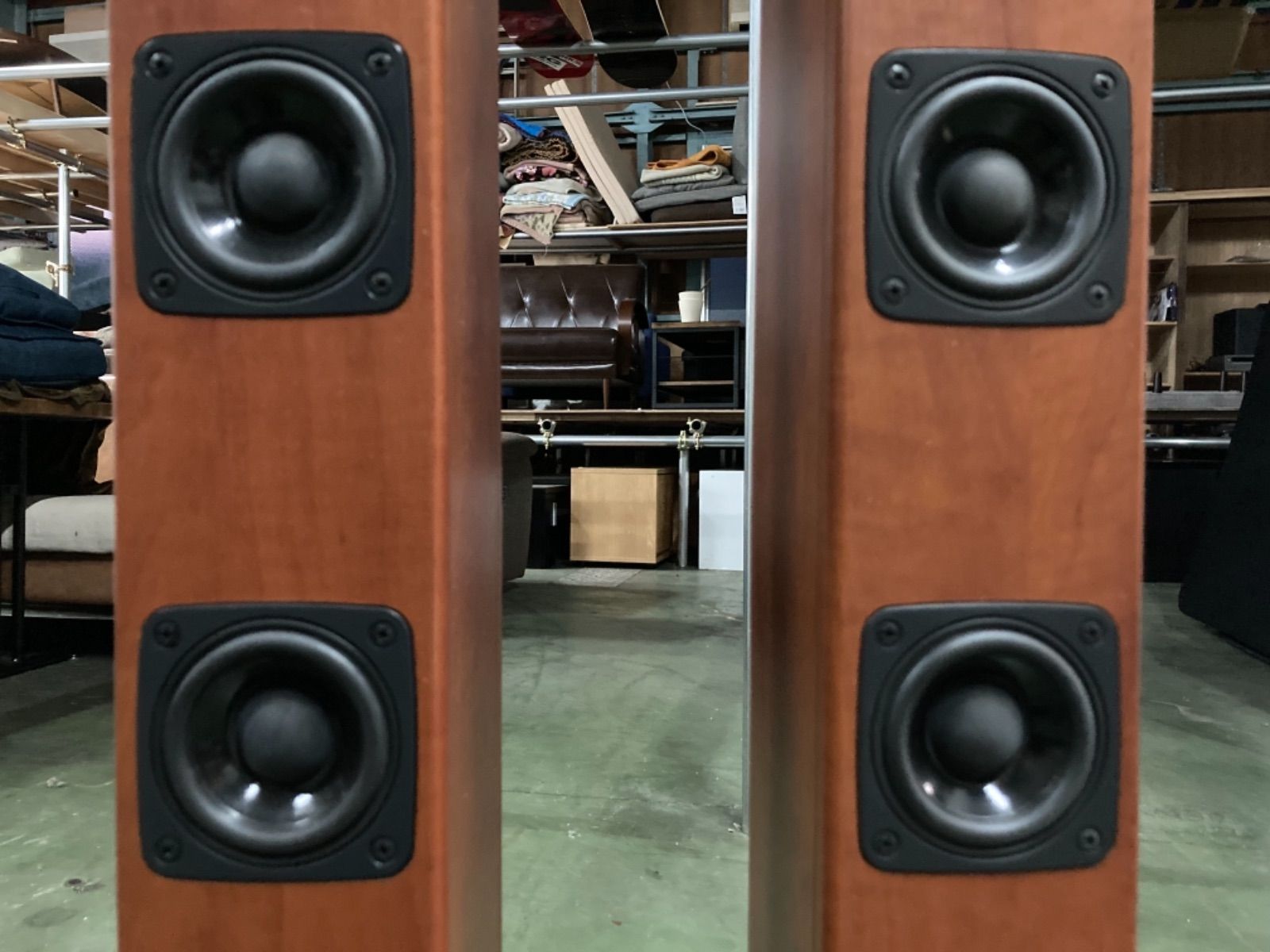 愛品館八千代店】KENWOODトールボーイ型スピーカー（ペア）LS-V530-W