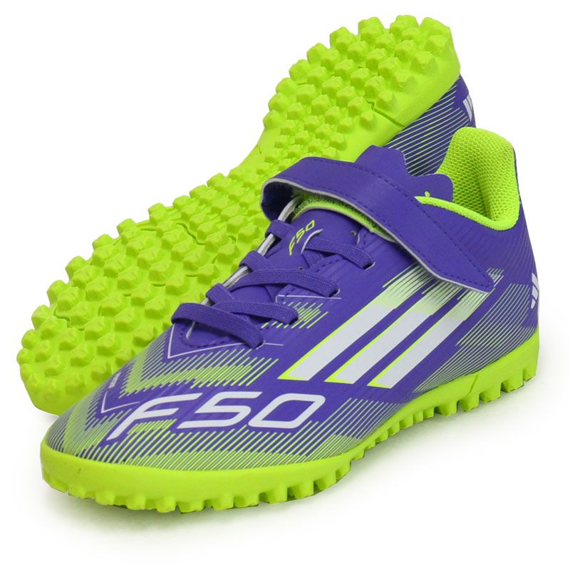 adidas F50 サッカーシューズ 紫/緑 箱付き ⭐︎F50 サッカーシューズ