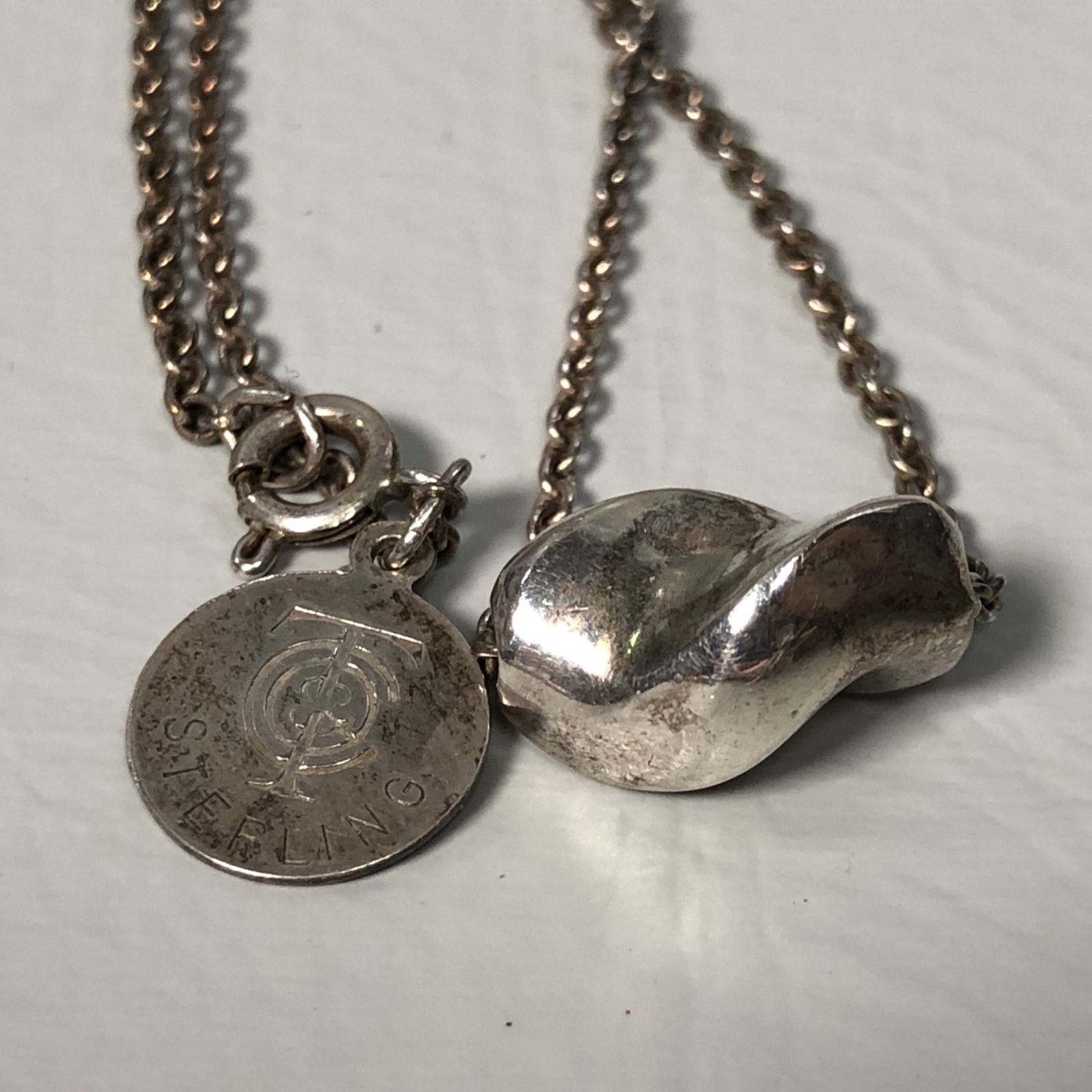 TIFFANY ティファニー ネックレス STERLING SILVER 重量約5g 10TH FSA 