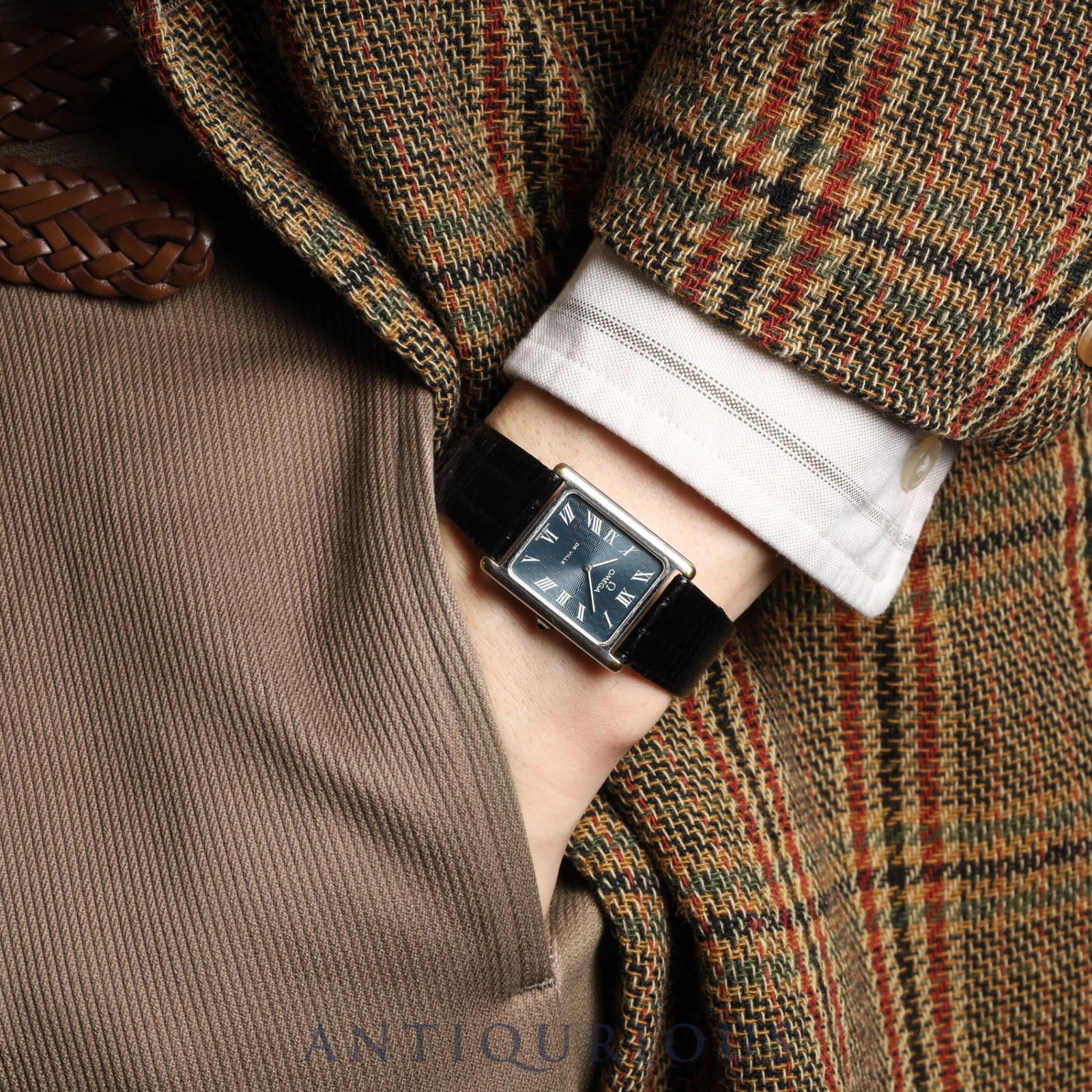 オメガ デ ヴィル 511.0404 手巻き Cal.625 SS 純正尾錠 SS ネイビー文字盤 オーバーホール済み