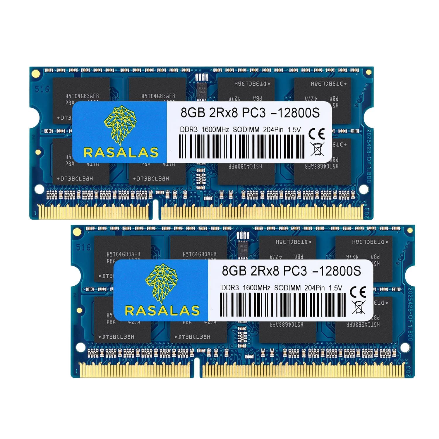 CL11 RAM 204Pin SODIMM ノートPC用メモリ Non-ECC 12800S 8GB×2枚 電圧1.5V PC3-12800 1600MHz 両対応 DDR3 16GB