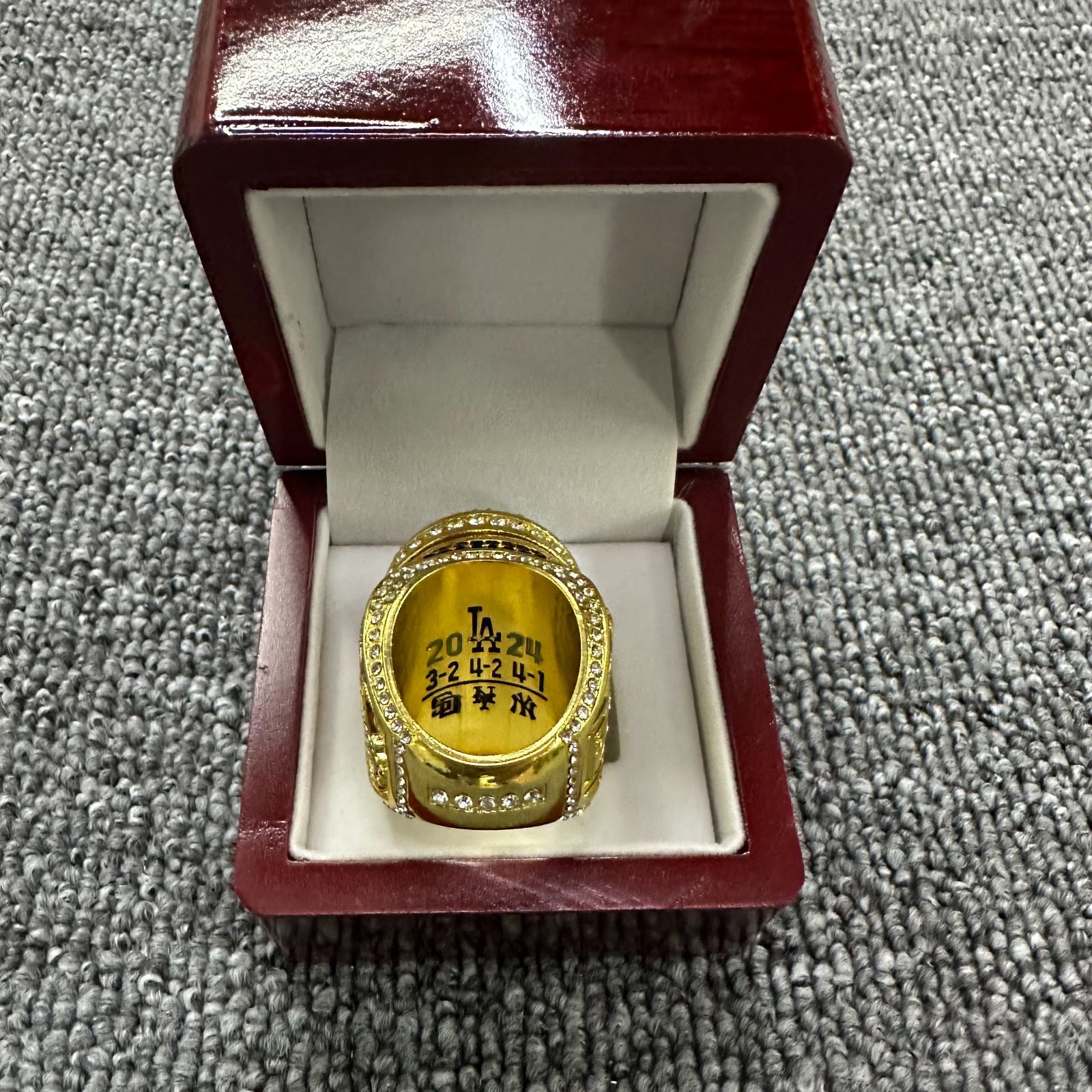 2024ワールドチャンピオンリング 大谷翔平 サイズ23号 ケース付き】ドジャース 2024ワールドチャンピオンリング 大谷