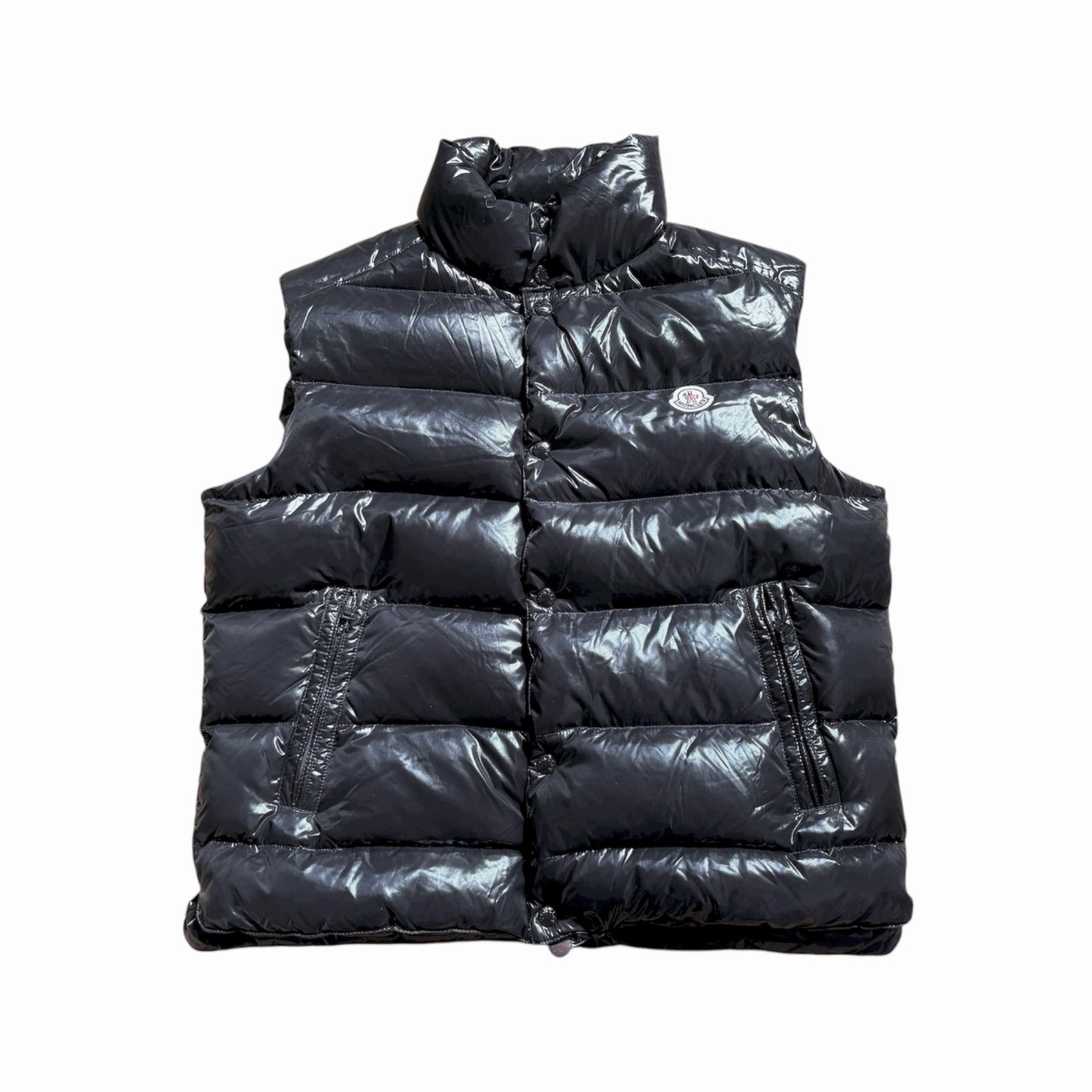 XLサイズ 美 MONCLER TIB 肉厚 ダウンベスト ライトアウター モンクレール メンズ 4号 ブラック 黒
