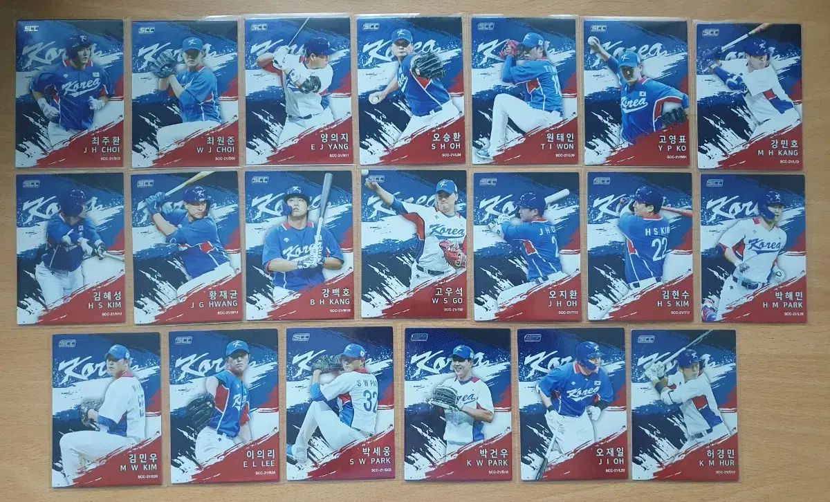 2021 SCC KBO ゴールデン 韓国国家代表 カード 20 ジャングラット 販売