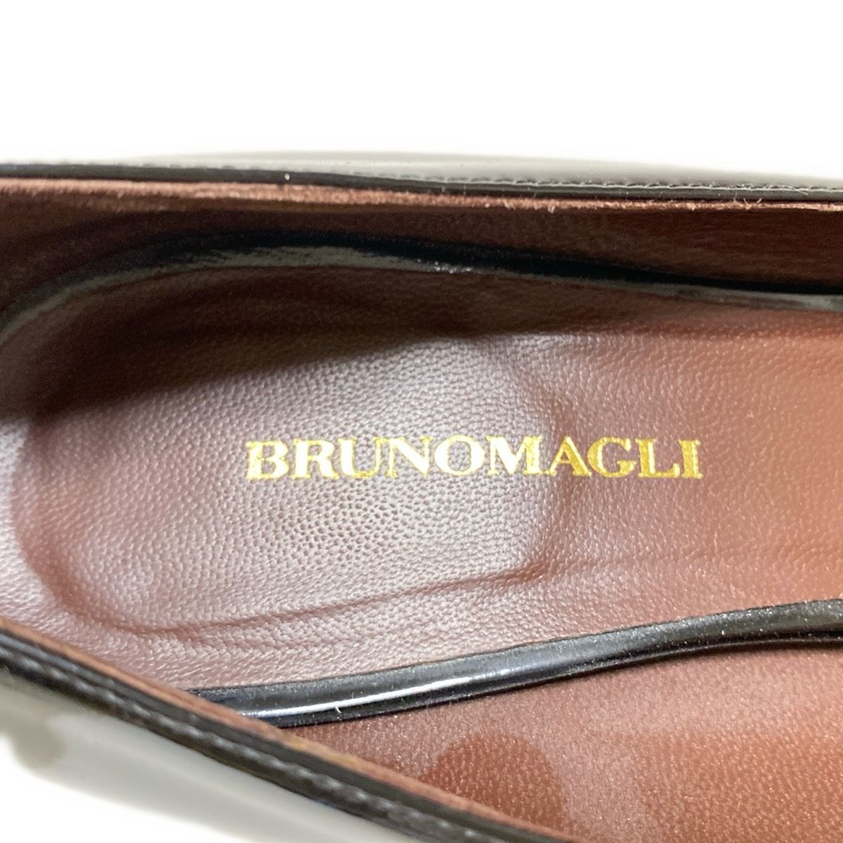 BRUNO MAGLI 伊製 オープントゥ レザーパンプス 35 1/2 新品