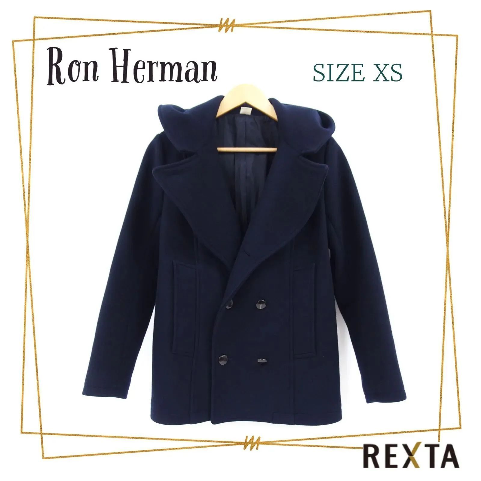 【 レア！】Ron Herman 高級 ロンハーマン ピーコート ブラック S ブランド古着】Ron Herman / ロンハーマン 25SS 4120400001