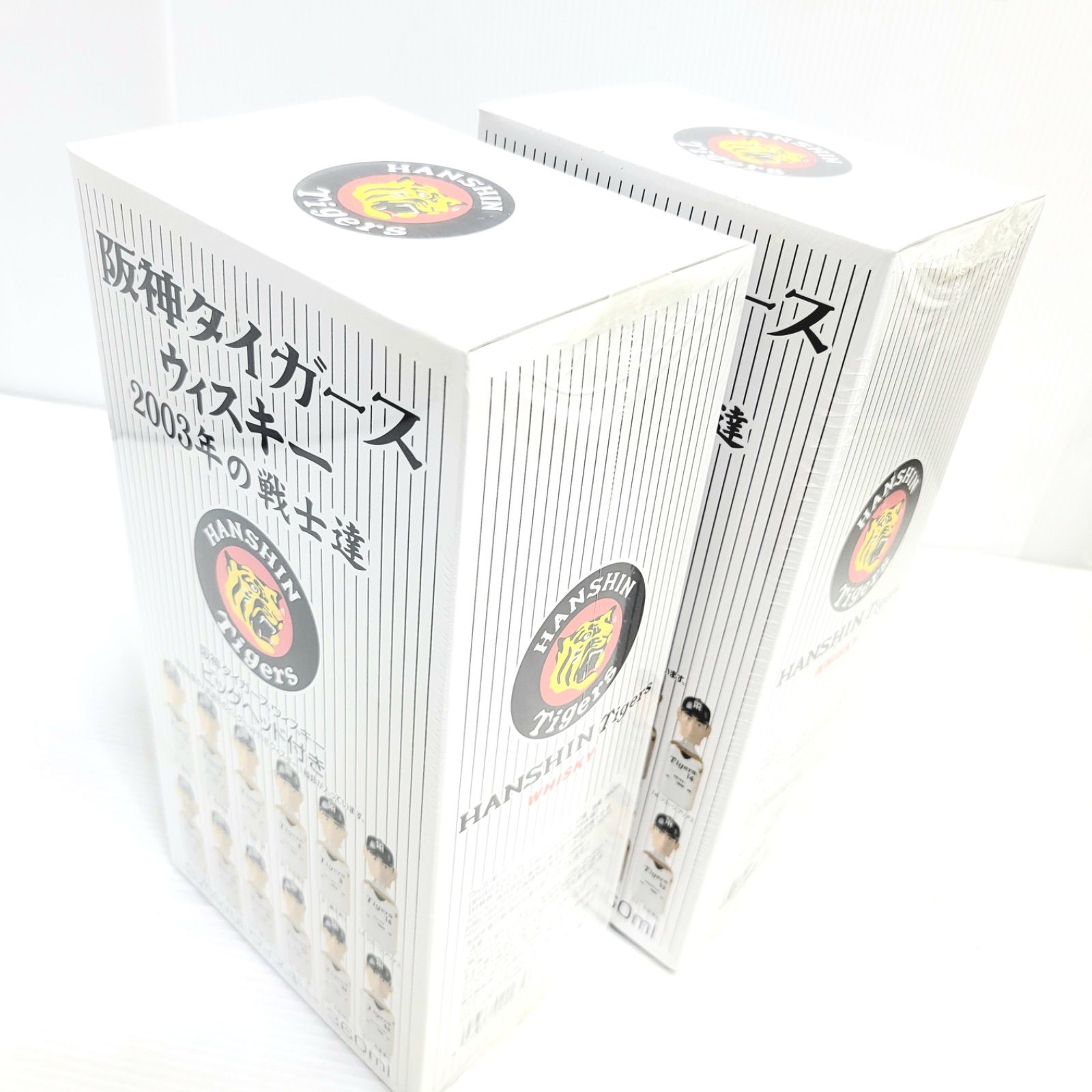 新品未開封 阪神タイガース ウイスキー 2003年の戦士達 360×12本 阪神タイガース ウイスキー2003年の戦士達 (今岡 濱中 ムーア)3