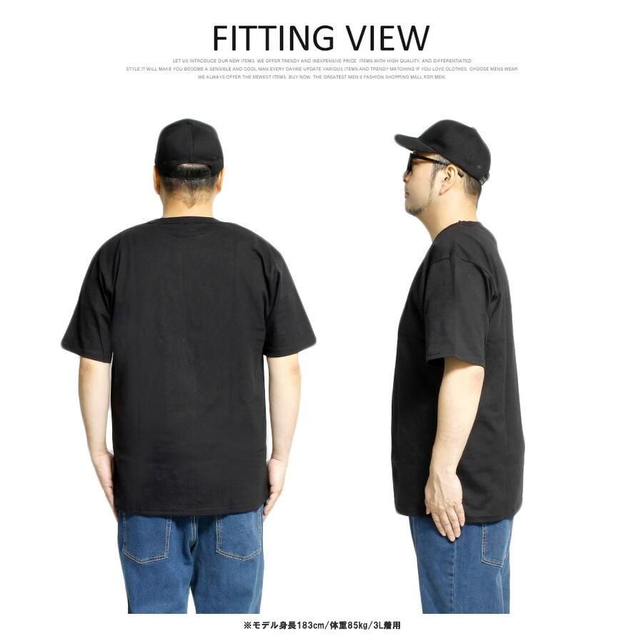 【新品】 【M～3L グレー】 FRUIT OF THE LOOM(フルーツオブザルーム) 半袖 Tシャツ メンズ 大きいサイズ ヘビーウェイト 8オンス 厚手 無地 クルーネック