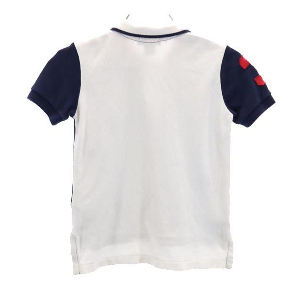 新品未使用 ラルフローレン ポニー ロゴ刺繍 鹿の子 半袖 ポロシャツ ネイビー POLO RALPH LAUREN ポロ ラルフローレン ボーイズ Ralph Lauren