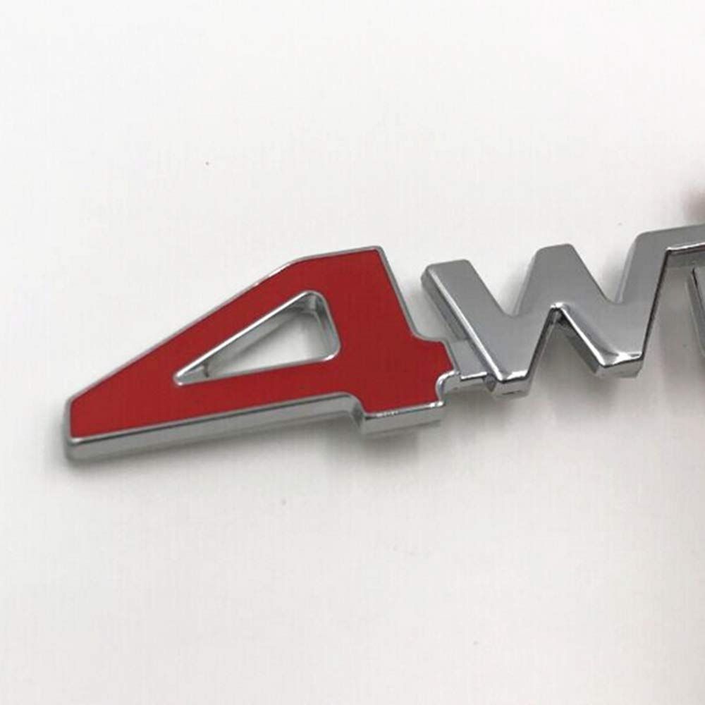 YFFSFDC 汎用 ステッカー 両面テープ付 簡単貼り付け 3D 立体スッテカー エンブレム 4WD 金属 カー用品 アクセサリー 装飾 車 プレゼント