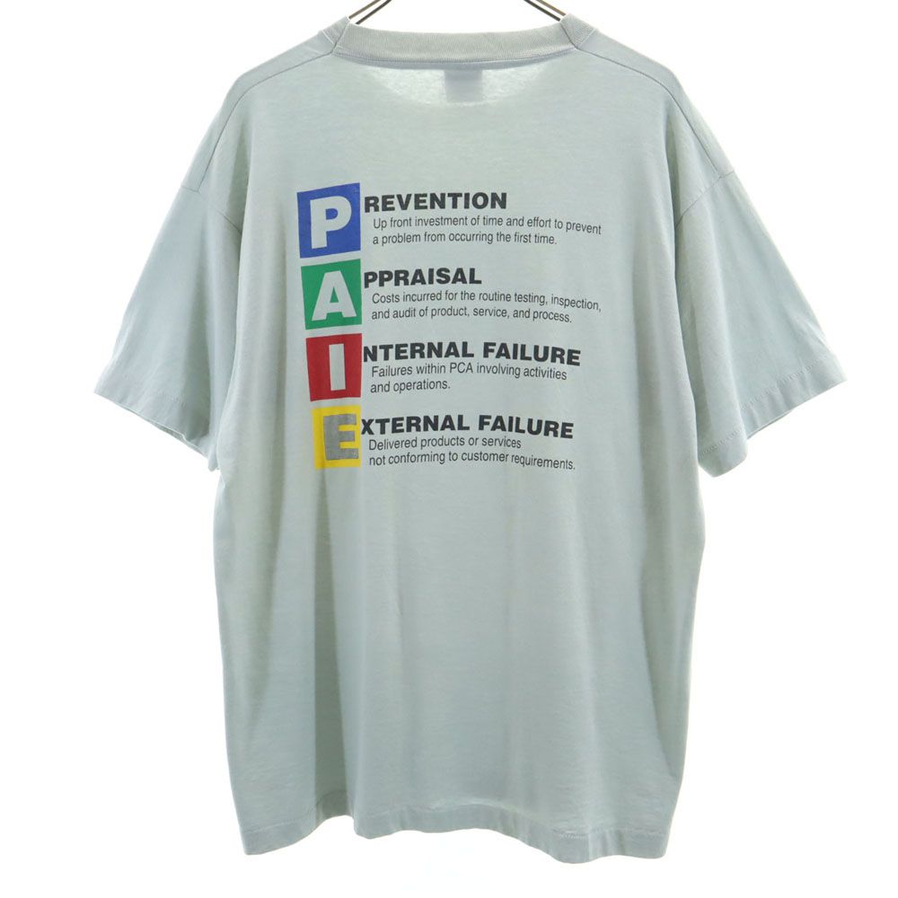 スクリーンスターズベスト 90s USA製 オールド バックプリント 半袖 シングルステッチ Tシャツ XL グレー系 SCREEN STARS BEST メンズ