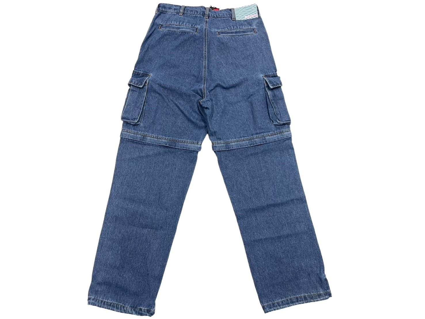 新品未使用 BILLIONAIREBOYSCLUB ビリオネアボーイズクラブ ICECREAM アイスクリーム 2WAYWASHEDDENIM  CARGOPANTS サイズM ブルー 67739 - メルカリ