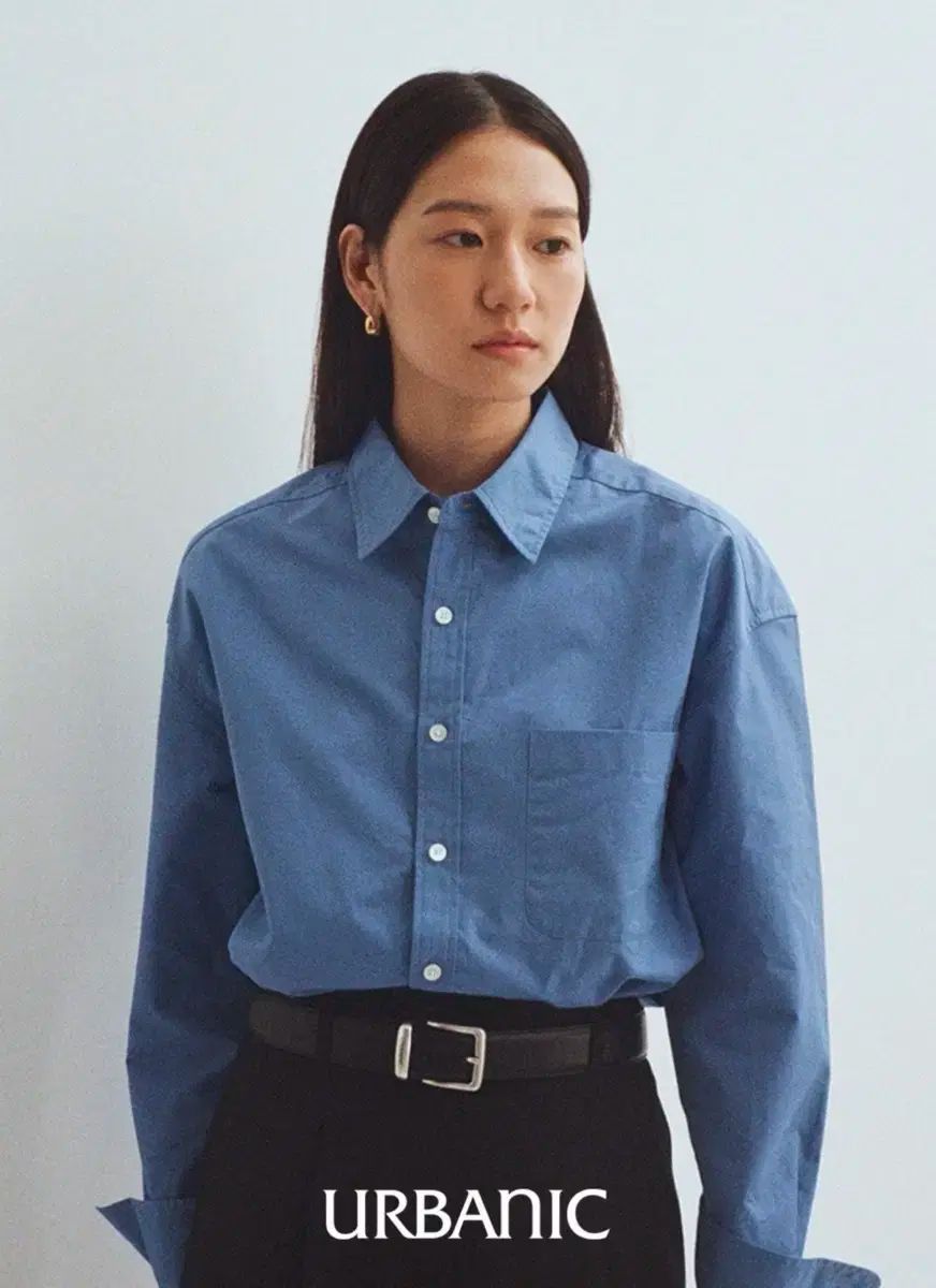 アーバニック30 콤브 シャツ セルリアン ブルー