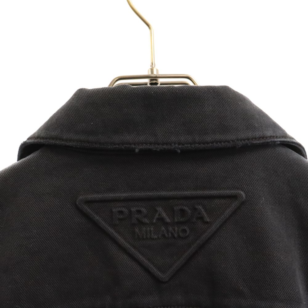 PRADA ブラック 半袖シャツ PRADA プラダ 半袖 シャツ SC449 1WQ8 メンズ ナイロン Re-Nylon