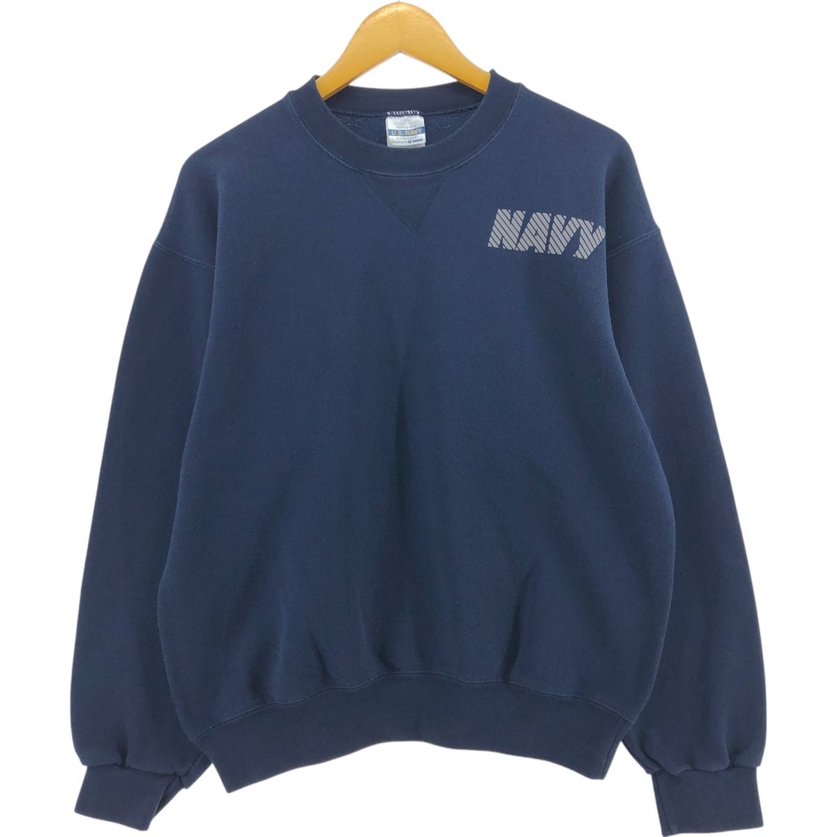 古着 ソフィー SOFFE U.S.NAVY バックプリント プリントスウェットシャツ トレーナー USA製 メンズM相当/eaa512877