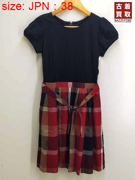 ☆BLUE LABEL CRESTBRIDGE☆【完売品】チェック柄パフスリーブ ブルーレーベルクレストブリッジ BLUE LABEL CRESTBRIDGE
