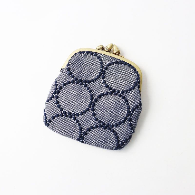 ミナペルホネン mina perhonen tambourine カドルパース ネイビー┃がま口ポーチ 財布 ウォレット タンバリン 2400014641639