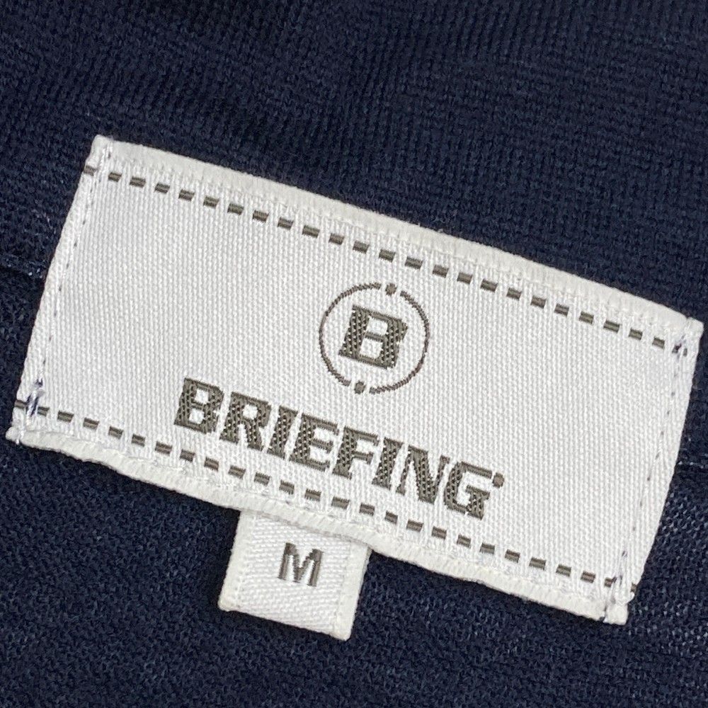 サイズ：M BRIEFING GOLF ブリーフィング  ウール ハーフジップ 長袖Tシャツ  ネイビー系 [240101432720] ゴルフウェア メンズ ストスト サイズ：M BRIEFING GOLF ブリーフィング ウール ハーフジップ