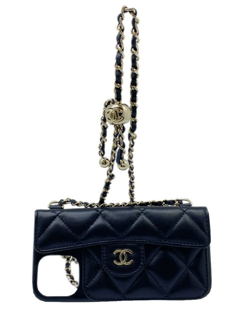 CHANEL シャネル マトラッセ ココマーク スマホケース iPhone12