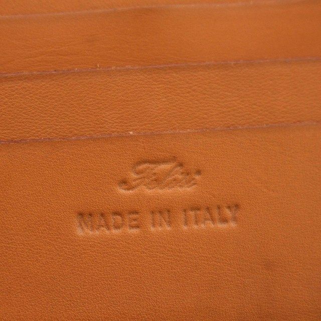 Felisi フェリージ 折り財布 レザー クロコ型押し ロゴ刻印 969 美品