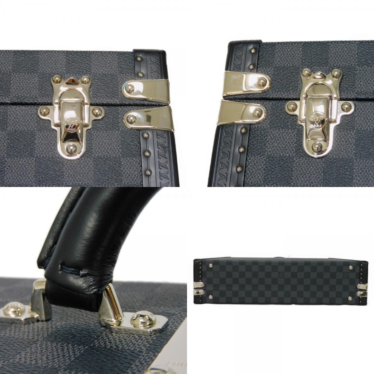 LOUIS VUITTON ルイ・ヴィトン プレジデント ロゴ ブラック グレー 