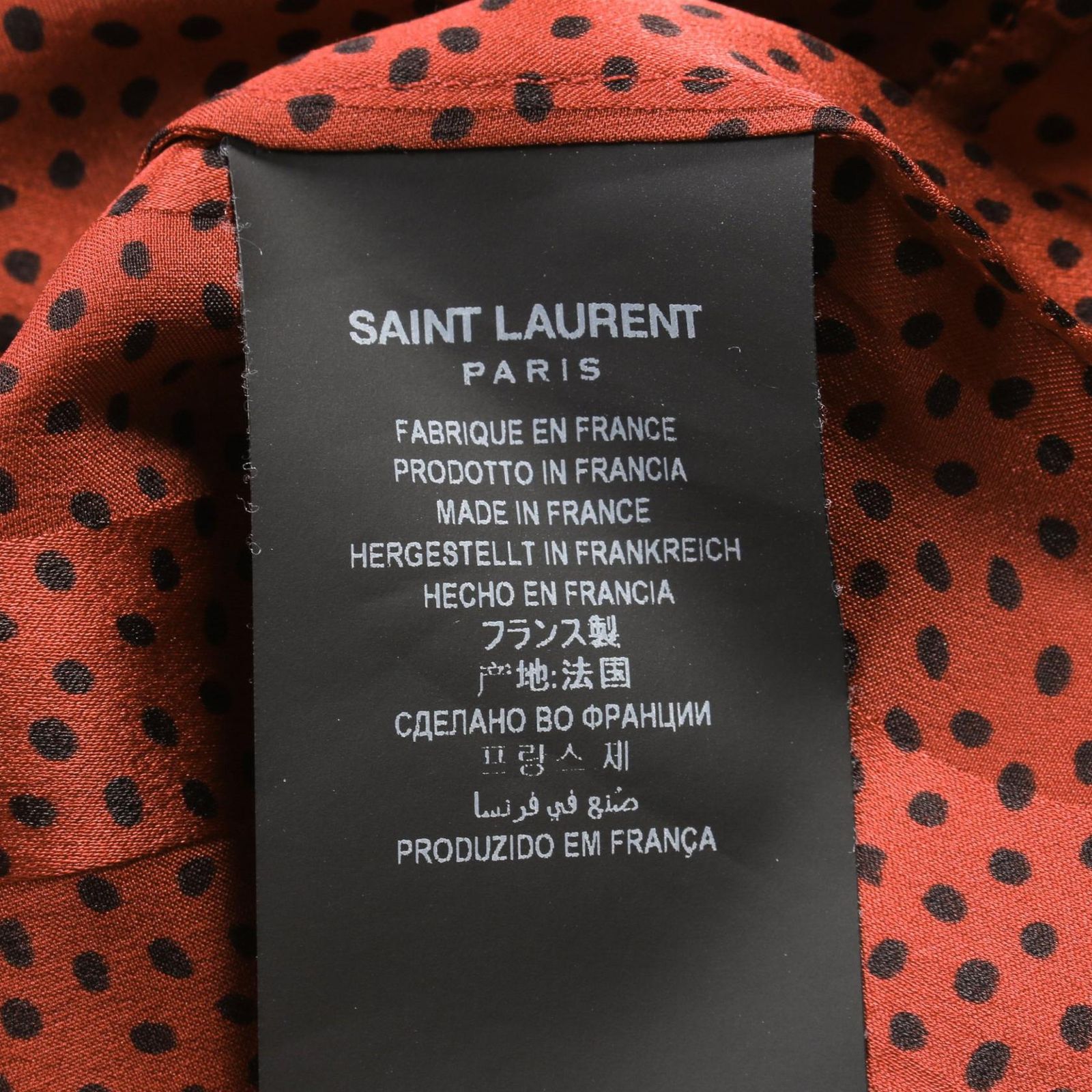 サンローランパリ SAINT LAURENT PARIS ブラウス 632697 赤