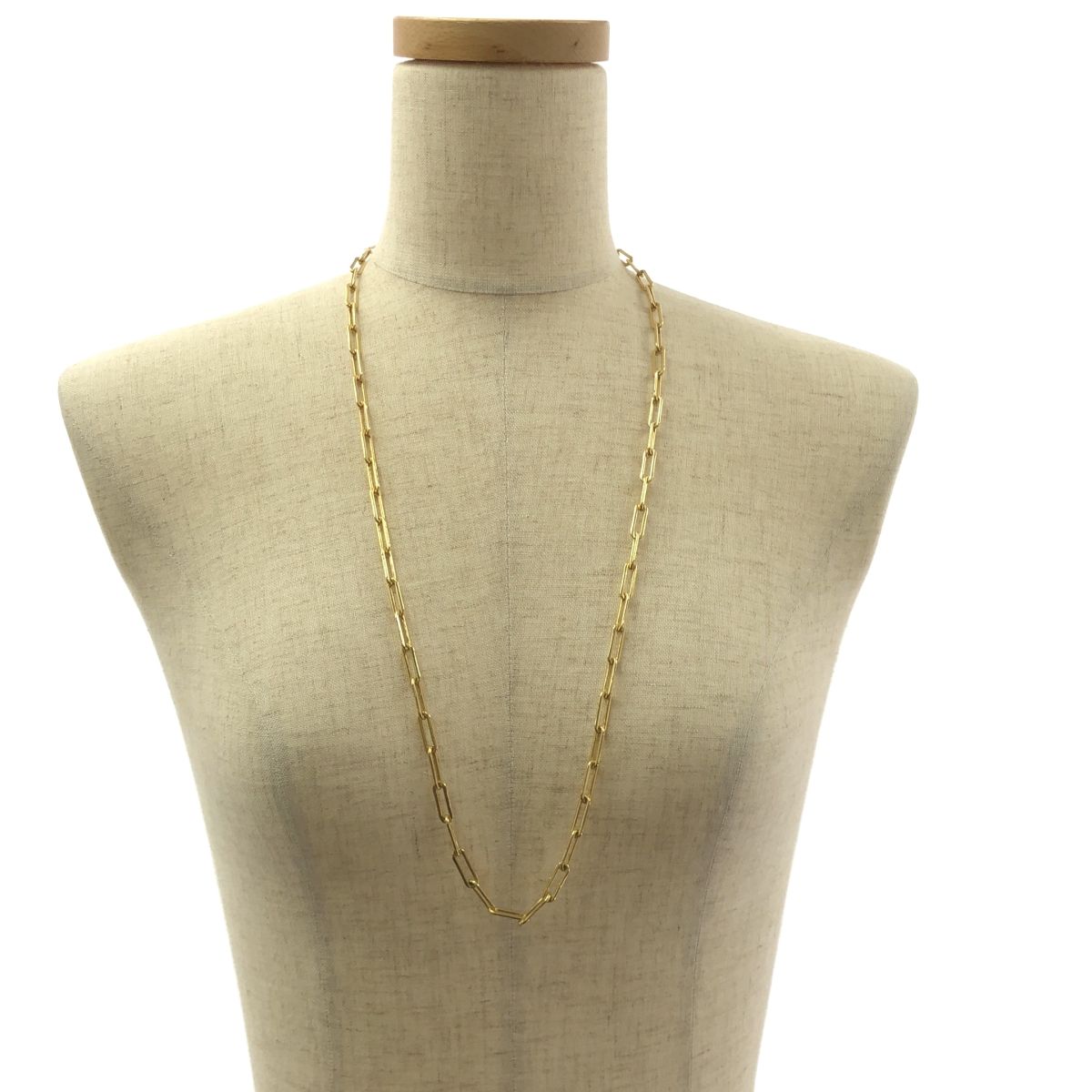 GABRIELA ARTIGAS Long CHAIN ネックレス　75センチ 牙クラスプ付き長方形リンクチェーンネックレス | Gabriela