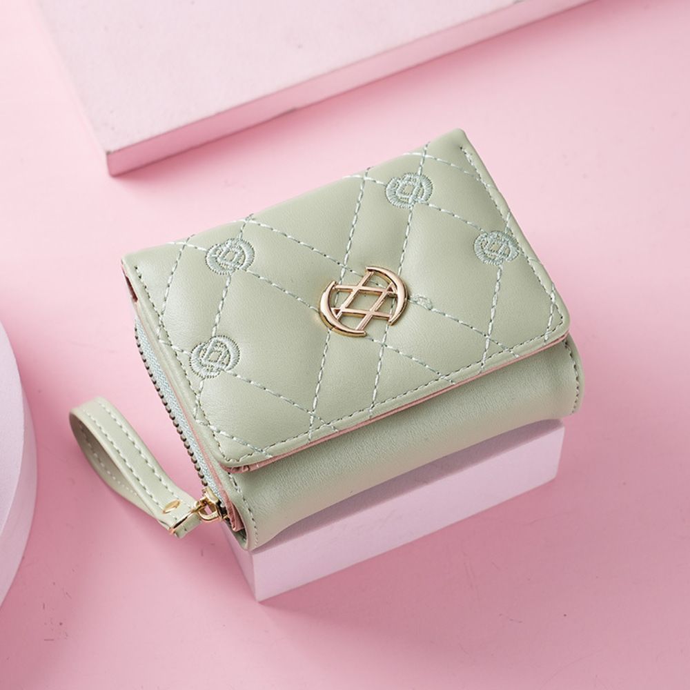 ☆ ライトグリーン ☆ ミニ財布 三つ折り レディース おしゃれ dhwl062 ミニ財布 三つ折り レディース 財布 お財布 三つ折り財布 サイフ  ウォレット ミニウォレット ミニ 小さめ お札 お札入れ コイン コイン入れ カード 収納 カード収納 - メルカリ