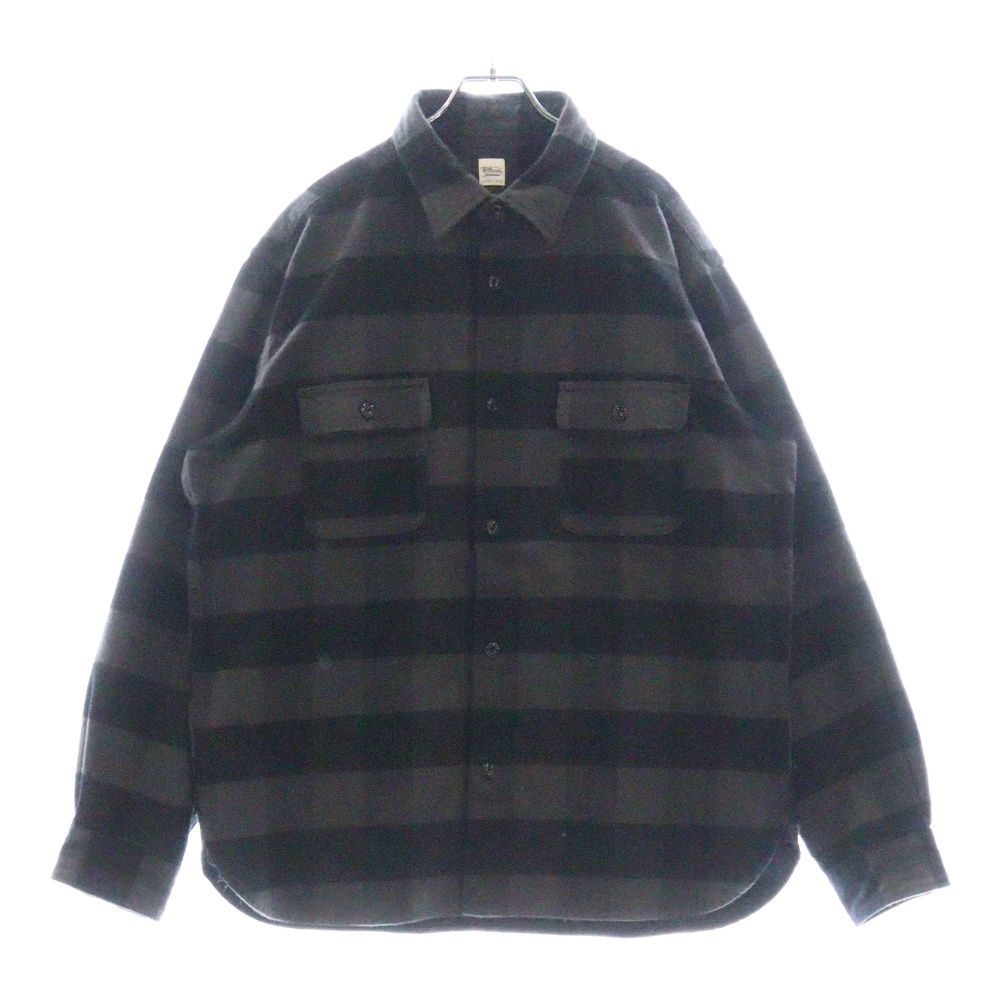 RON HERMAN ロンハーマン Heavy Twill Plaid Shirt バッファロー チェック シャツ ブラック 4020700197