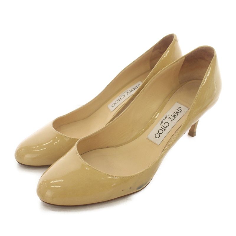 ジミーチュウ JIMMY CHOO パンプス シューズ ラウンドトゥ ハイヒール 