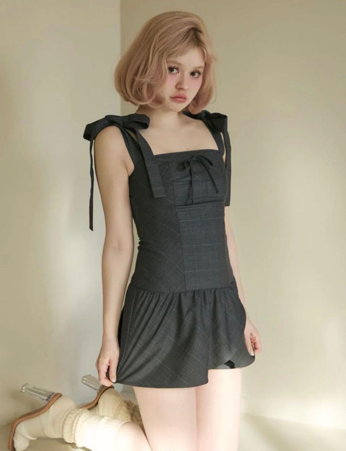 andmary Rojina ribbon dress - メルカリ