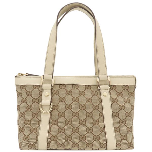 グッチ GUCCI ハンドバッグ GGキャンバス トート GGキャンバス レザー 