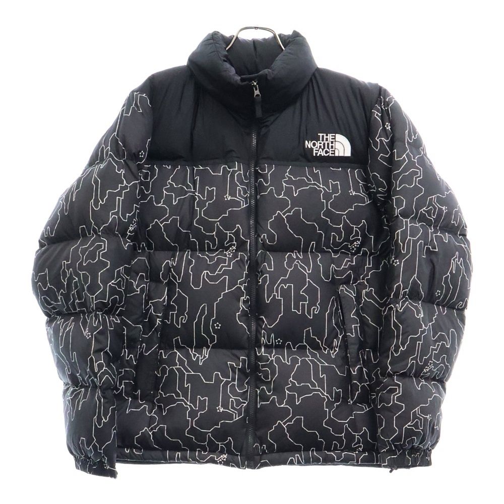 THE NORTH FACE ザノースフェイス Novelty Nuptse DOWN JACKET ノベルティー ヌプシ総柄プリント ダウンジャケット ブラック ND92336
